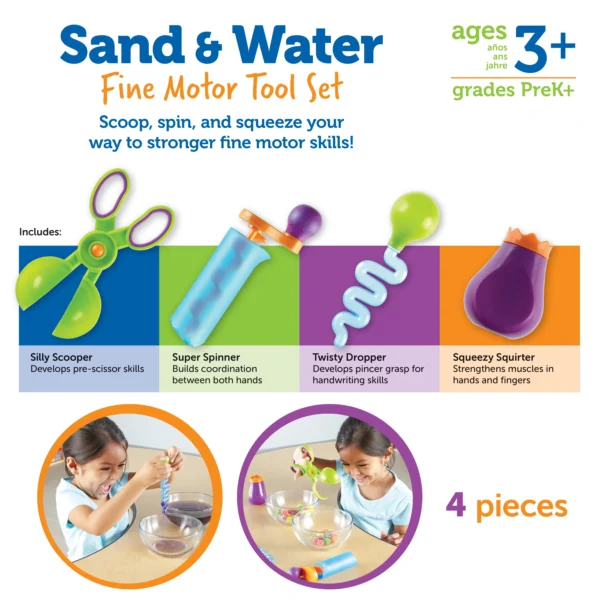040d55c9f56dbd733883f3ade3fc773667a00e08 Learning Resources Sand & Water Fine Motor Tool Set