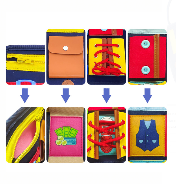 All In One Fine Motor Life Skills Busy Book