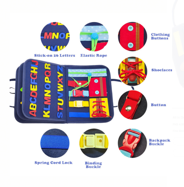 All In One Fine Motor Life Skills Busy Book