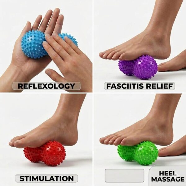 Spikey Peanut Massage Balls for hand and feet Therapy (Single)